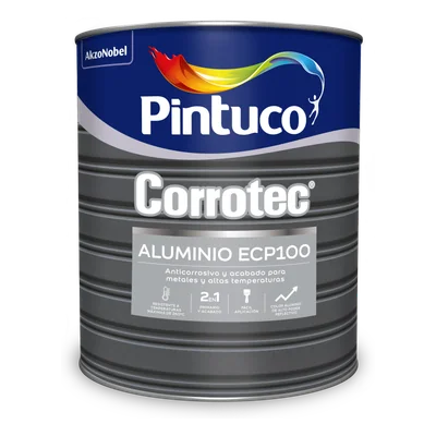 Corrotec Aluminio Brillante ECP100 Galón 3.79 L