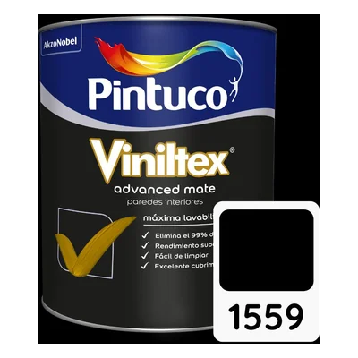 Pintura Viniltex Advanced Negro 1559