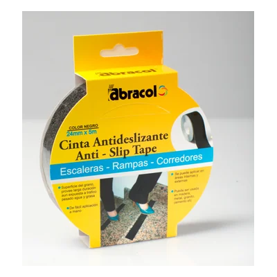Cinta Antideslizante Negra Abracol
