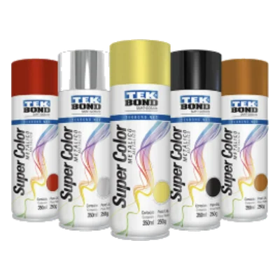 Supercolor Aerosol uso general Metalizado 350 ml Tekbond