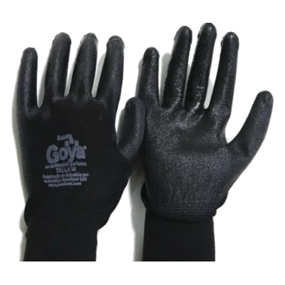 Guantes poliéster negro Goya