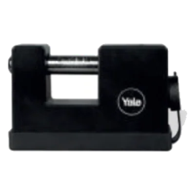 Candado negro intemperie cortina Yale