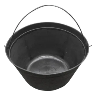 Balde de construcción negro 8 litros Induma