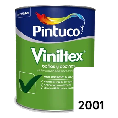 Pintura Viniltex Baños y cocinas/Tonalidades Galón 3.79 L