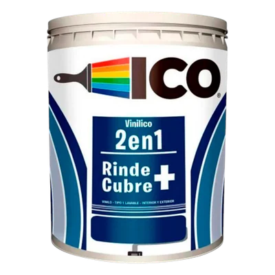 Pintura Ico Vinilico 2 en 1 Gris basalto Galón 3.79 L