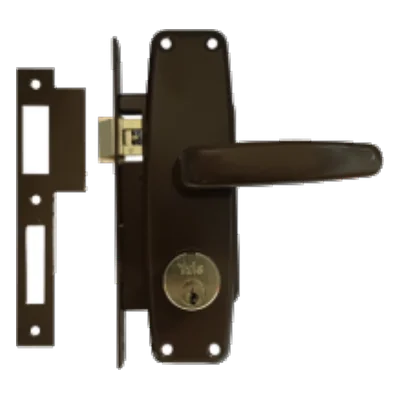 Cerradura Embutir L370 Caoba