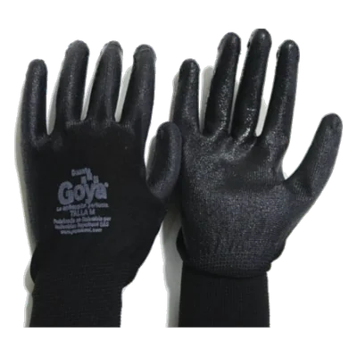 Guantes poliéster negro Goya