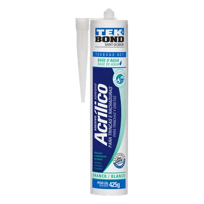Silicona Sellador adhesivo acrílico Blanco 425 g Tekbond