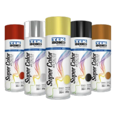 Supercolor Aerosol uso general Metalizado 350 ml Tekbond